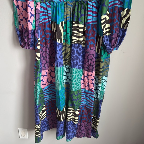 Geisha Designs for Anthropologie Long-Sleeve Printed Maxi Dress Large - Picture 12 of 15